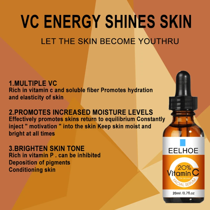 Anti-aging Whitening Face Serum Vitamin C Essence Liquid Facial Hyaluronic Acid Face Serum Skin Care
Anti-aging Whitening Face Serum Vitamin C Essence Liquid Facial Hyaluronic Acid Face Serum Skin Care