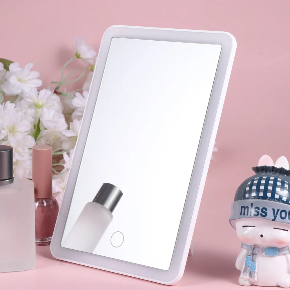 1pc LED Make-up Mirror Desktop Foldable Back Hook Stand Cosmetic Mirror for Bedroom Cloakroom (Pink)
1pc LED Make-up Mirror Desktop Foldable Back Hook Stand Cosmetic Mirror for Bedroom Cloakroom (Pink)