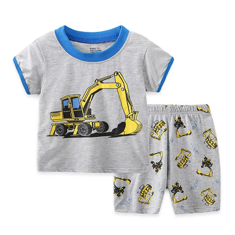 Best selling cartoon short-sleeved boys children pajamas set summer new pajamas set children's underwear home service
Best selling cartoon short-sleeved boys children pajamas set summer new pajamas set children's underwear home service