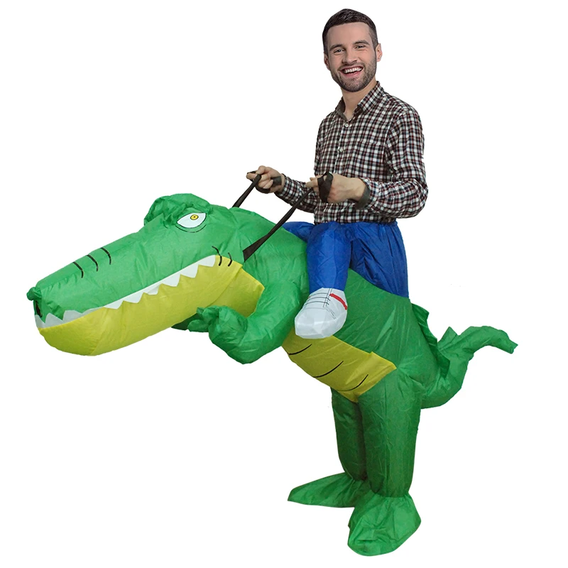 Ride on Animal Crocodile Inflatable Costume Adult Size Halloween Blow Up Suit Carnival Air Costumes Fancy Dress 
Ride on Animal Crocodile Inflatable Costume Adult Size Halloween Blow Up Suit Carnival Air Costumes Fancy Dress