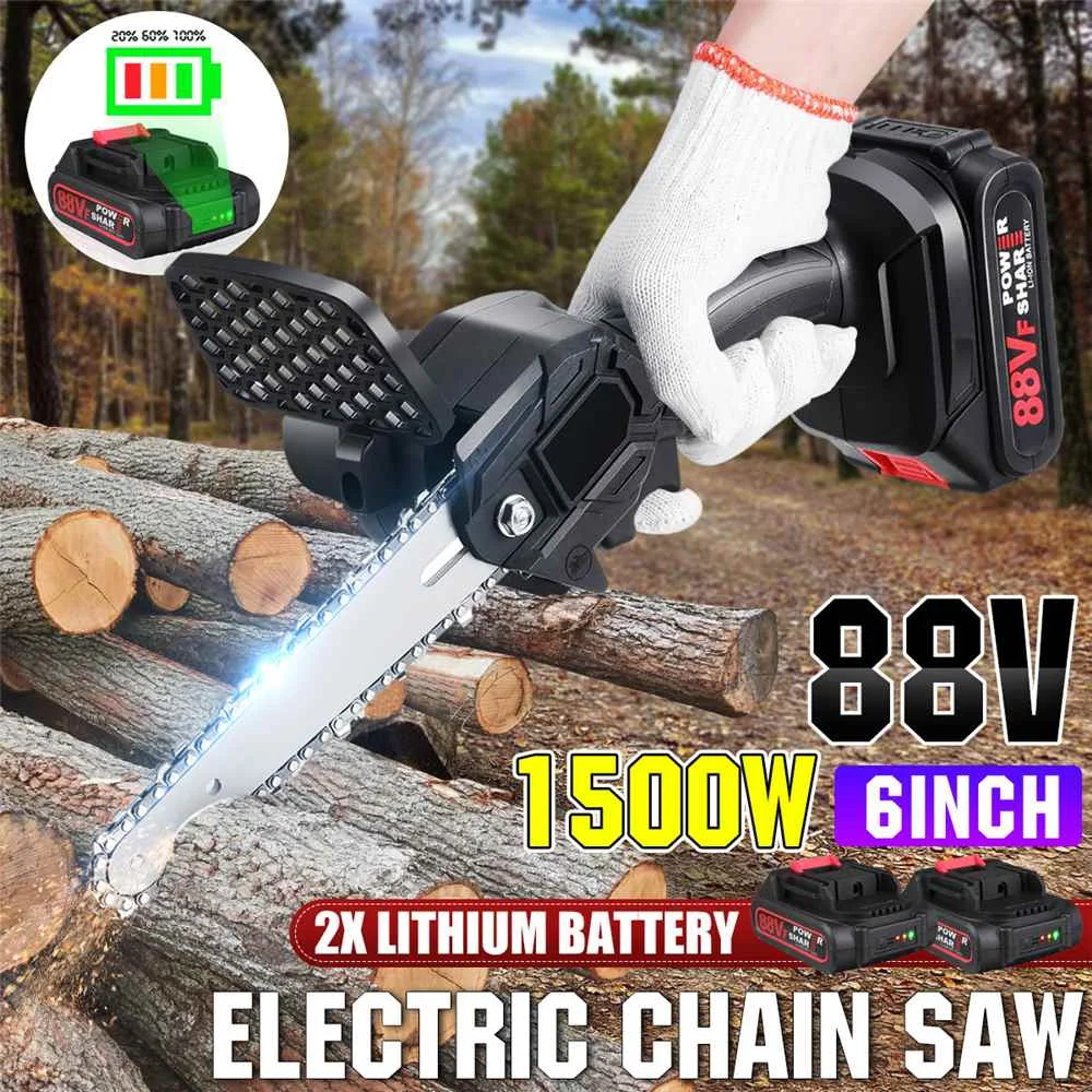 6 дюймов 1500W 88V Мини Электрическая цепная пила с Батарея индикатор Перезаряжаемые деревообрабатывающий каротажа с несколькими дисковыми пи...
6 дюймов 1500W 88V Мини Электрическая цепная пила с Батарея индикатор Перезаряжаемые деревообрабатывающий каротажа с несколькими дисковыми пи...