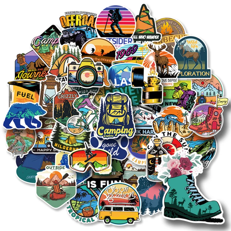 50pcs Outdoor Adventure Stickers Camping Adventure Wilderness Nature Graffiti Car Stickers Helmet Refrigerator Stickers
50pcs Outdoor Adventure Stickers Camping Adventure Wilderness Nature Graffiti Car Stickers Helmet Refrigerator Stickers