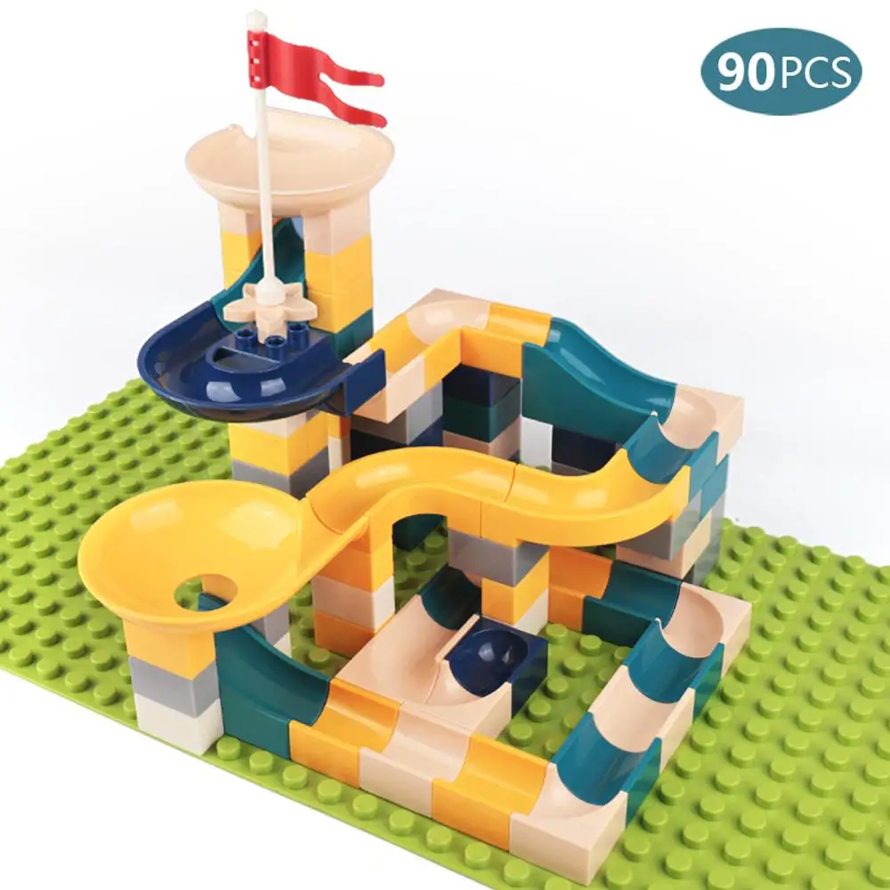 90 Pcs Children Marble Run Building Blocks, Maze Balls Track Funnel Slide Toys for Kids
90 Pcs Children Marble Run Building Blocks, Maze Balls Track Funnel Slide Toys for Kids