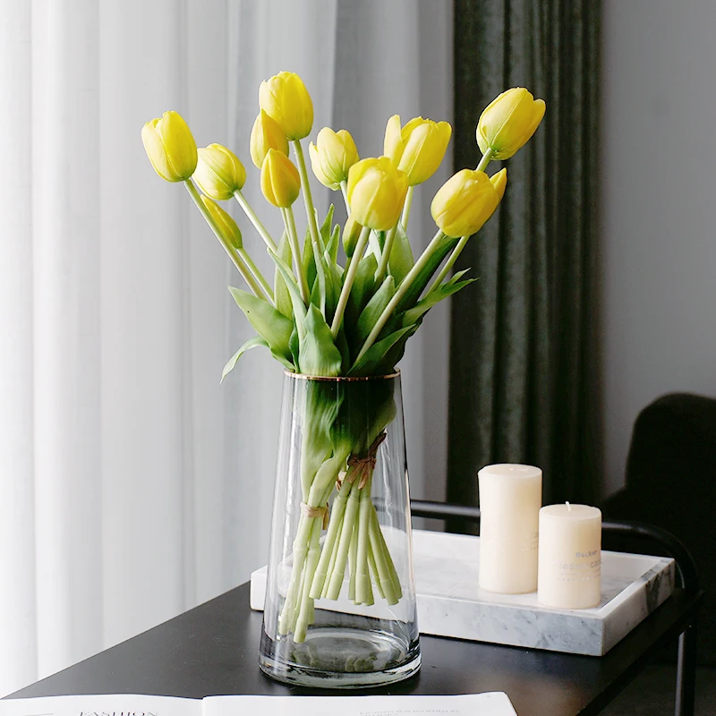 Tulip Artificial Flower Real Touch Artificial Bouquet Fake Flower Wedding Decoration Flowers Home Garden Office Decorative Rose
Tulip Artificial Flower Real Touch Artificial Bouquet Fake Flower Wedding Decoration Flowers Home Garden Office Decorative Rose