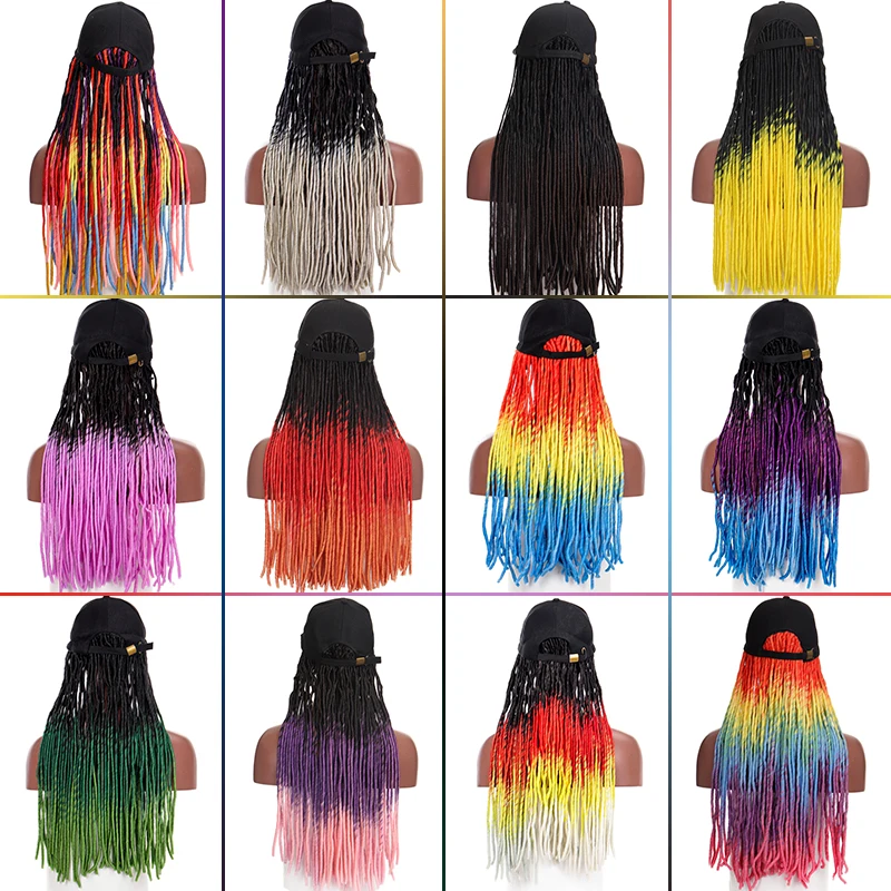 Baseball Cap Wigs Synthetic Braids Trendy Hat Colorful Hat with Wig For Men and Women Braiding Hair Dreadlocs Casual Outfit
Baseball Cap Wigs Synthetic Braids Trendy Hat Colorful Hat with Wig For Men and Women Braiding Hair Dreadlocs Casual Outfit