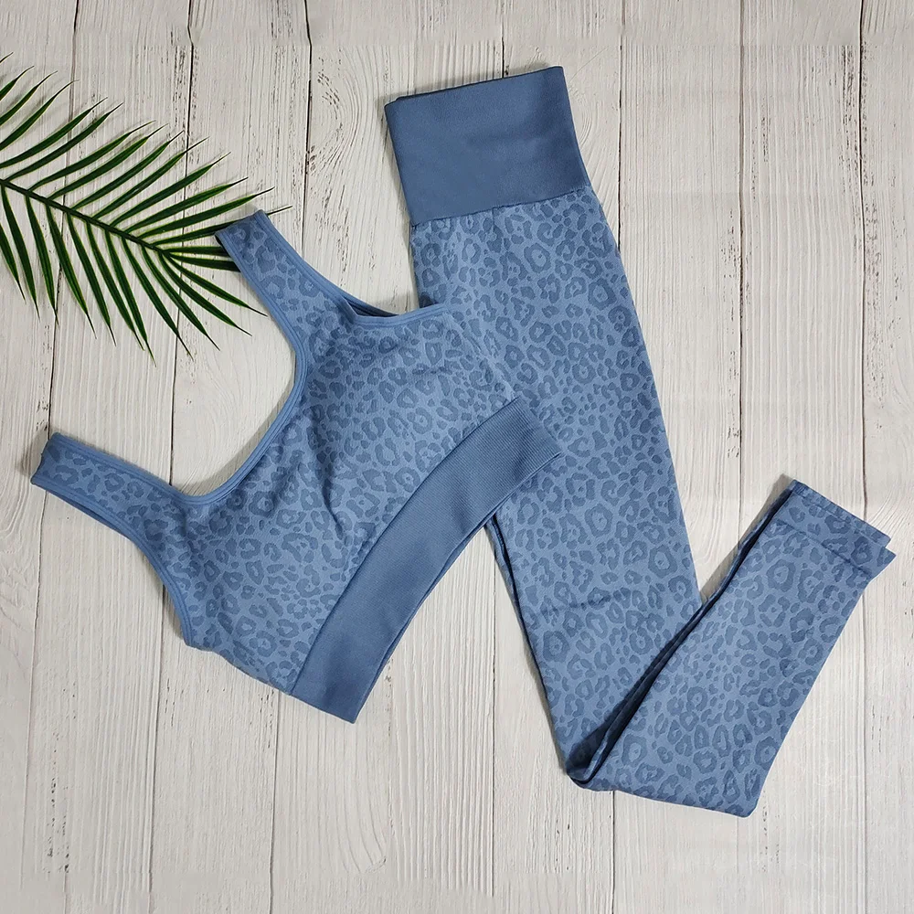 Women Sportswear Yoga Set Seamless Fitness Yoga Suit Leopard Print Workout Clothes For Women Sport Suits Gym Wear Sports Outfit 
Women Sportswear Yoga Set Seamless Fitness Yoga Suit Leopard Print Workout Clothes For Women Sport Suits Gym Wear Sports Outfit
