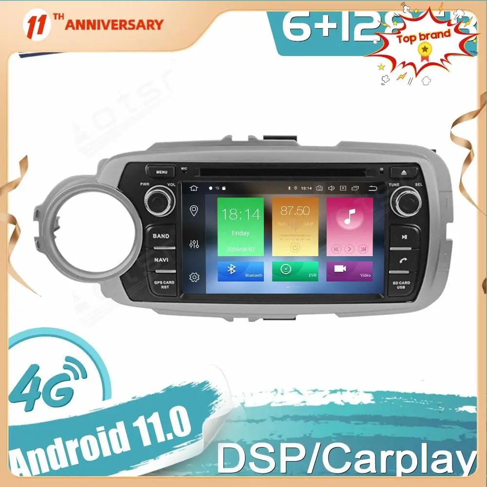 Android 11 для Toyota Yaris 2012-2015, автомобильный GPS-навигатор, автомобильное стерео, мультимедийное радио, видеоплеер, головное устройство Carplay
Android 11 для Toyota Yaris 2012-2015, автомобильный GPS-навигатор, автомобильное стерео, мультимедийное радио, видеоплеер, головное устройство Carplay