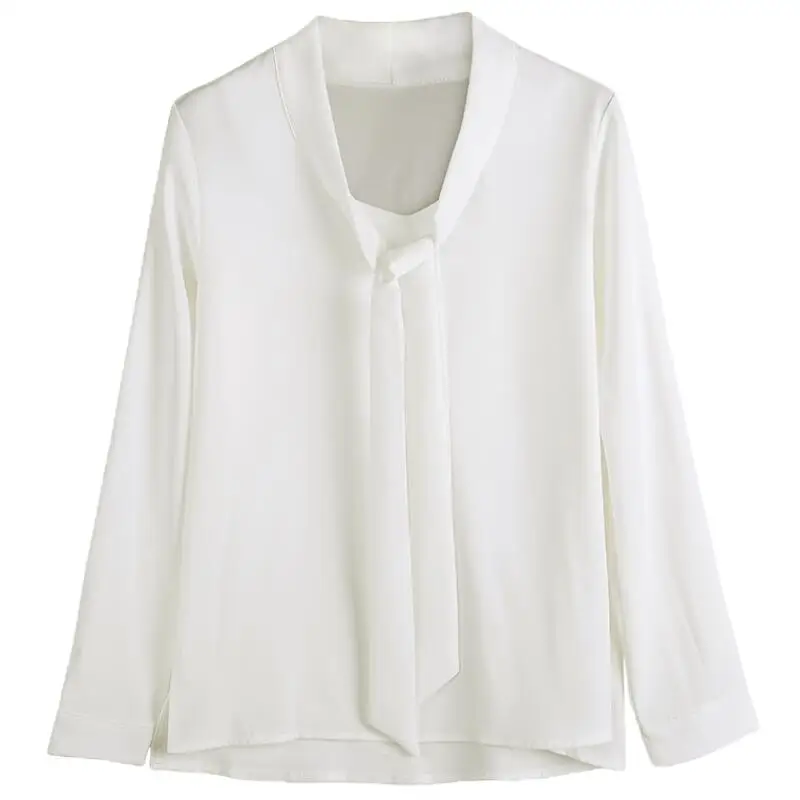 2020 Women Chiffon Elegant Fashion Blouse Long Sleeve Bow Tied Neck Shirts Autumn Summer Tops Office Lady Solid Shirts Women 513
2020 Women Chiffon Elegant Fashion Blouse Long Sleeve Bow Tied Neck Shirts Autumn Summer Tops Office Lady Solid Shirts Women 513