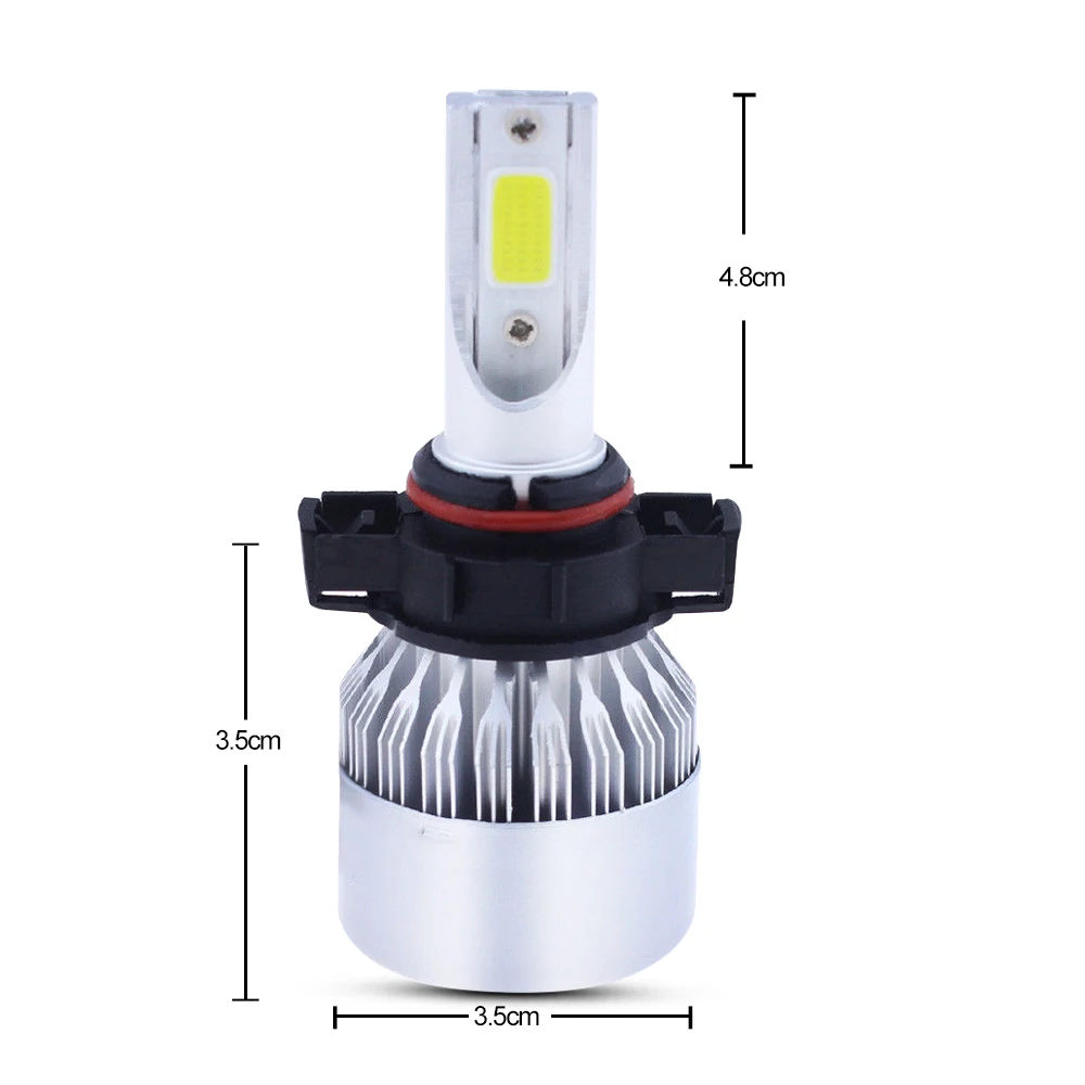2x 5202/H16/9009 100W 20000LM COB LED Headlight Bulbs High Low Beam Fog Light White 6000K
2x 5202/H16/9009 100W 20000LM COB LED Headlight Bulbs High Low Beam Fog Light White 6000K
