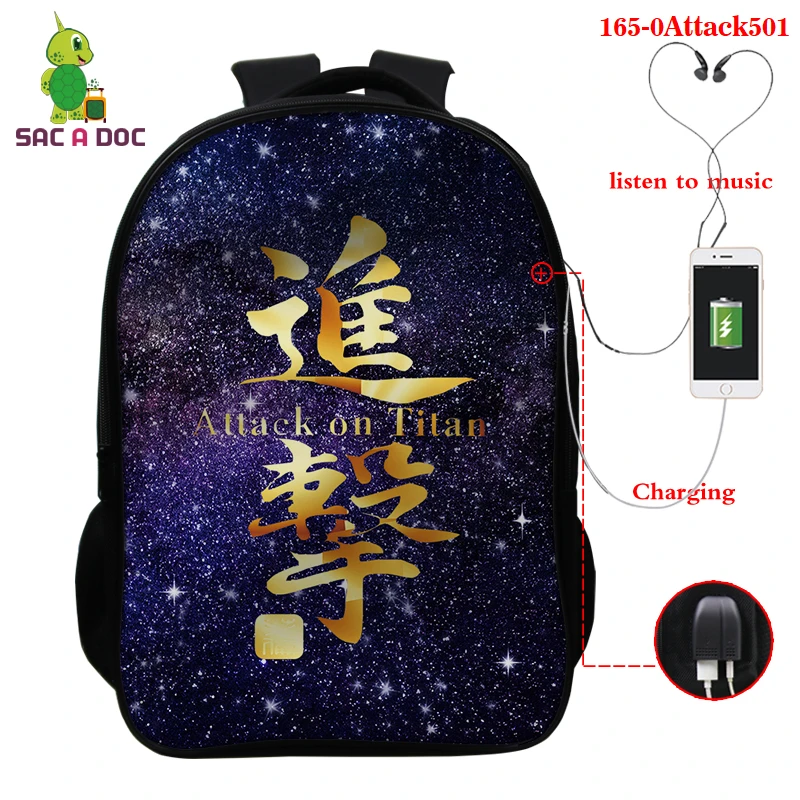 Hot Fashion Attack on Titan 3D Printed Backpack Children Schoolbag High Quality Daypack Teenager Anime Shoulder Bag Men Bookbag
Hot Fashion Attack on Titan 3D Printed Backpack Children Schoolbag High Quality Daypack Teenager Anime Shoulder Bag Men Bookbag