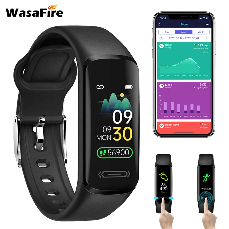 New Smart Bracelet Band Color Screen Smart Band Sport Fitness Pedometer Tracker Watch Heart Rate Blood Pressure Smart Band
New Smart Bracelet Band Color Screen Smart Band Sport Fitness Pedometer Tracker Watch Heart Rate Blood Pressure Smart Band
