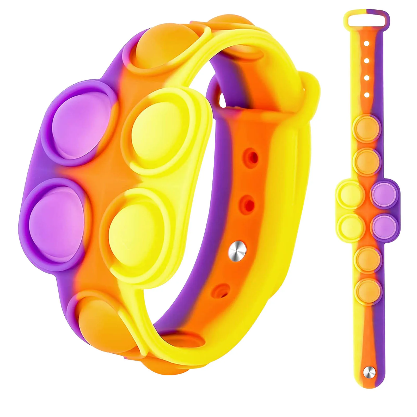 Rainbow Silicone Wristband Hand Push Bubbles Bracelet For Adult Mini Fidget Toys Stress Reliever Antistress Sensory Toy Gifts
Rainbow Silicone Wristband Hand Push Bubbles Bracelet For Adult Mini Fidget Toys Stress Reliever Antistress Sensory Toy Gifts