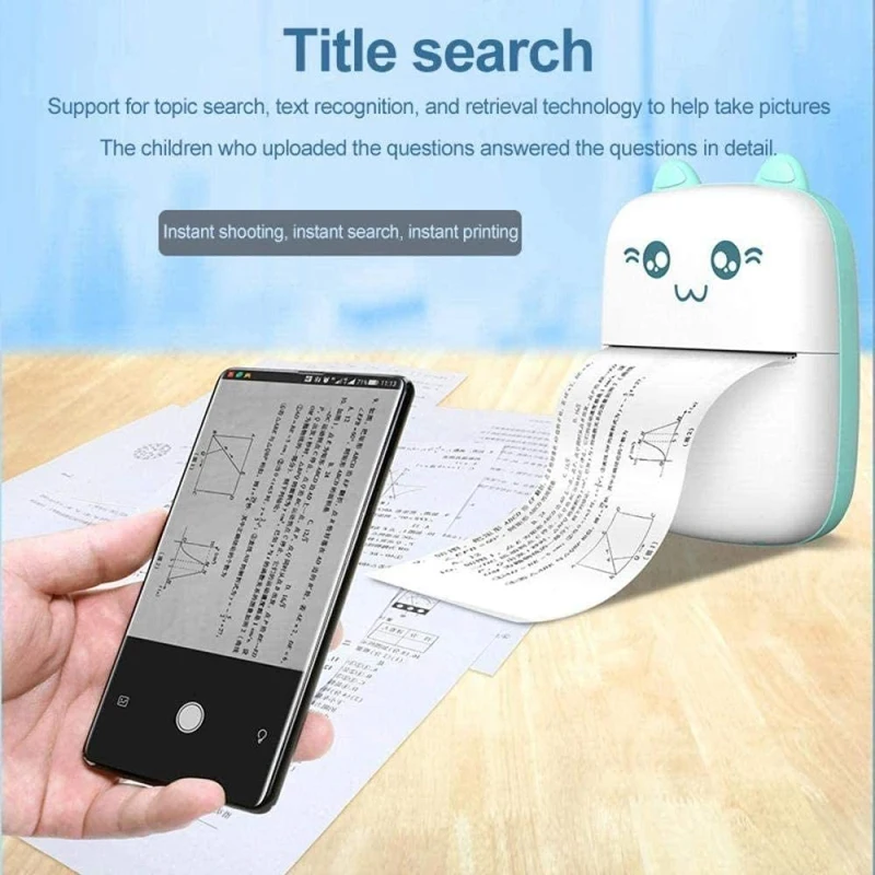 Mini Thermal Printer Children Wrong Questions Bluetooth Printer is Suitable for Children's Education and Learning
Mini Thermal Printer Children Wrong Questions Bluetooth Printer is Suitable for Children's Education and Learning