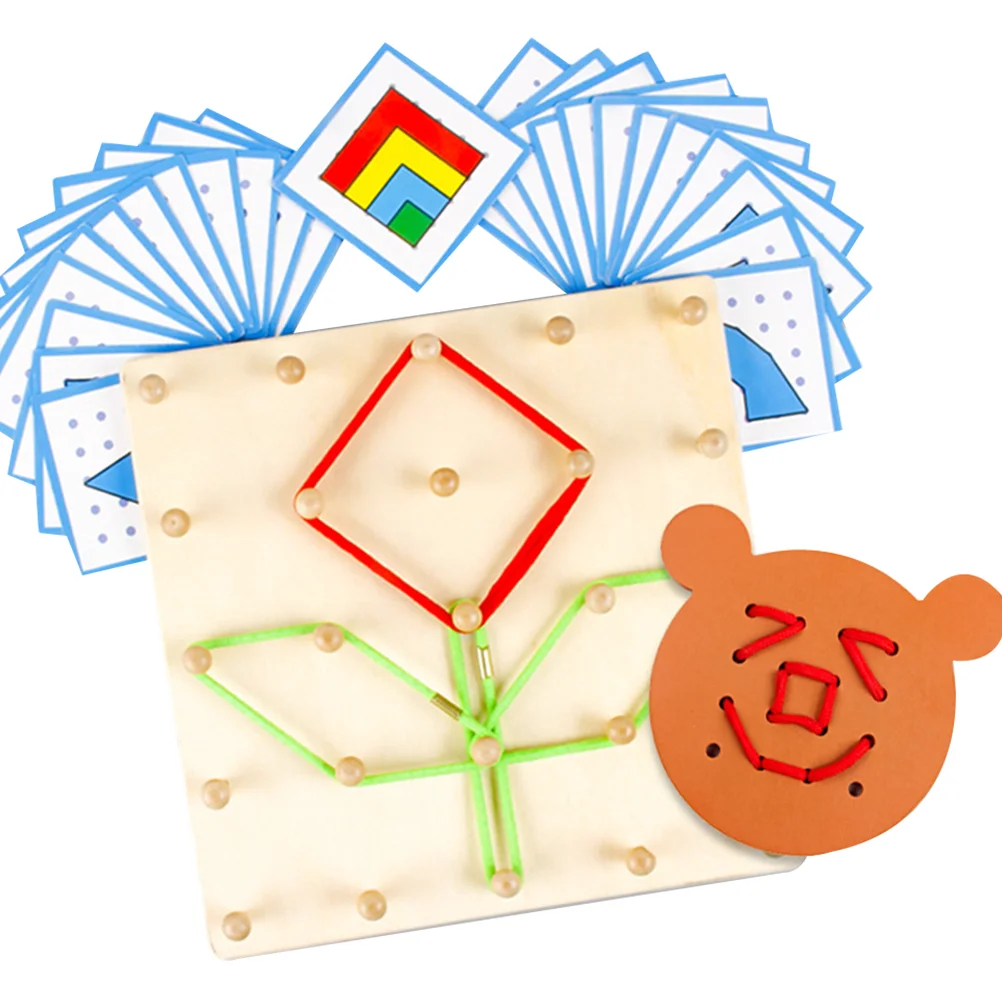 1PC Wooden Nail Plate Primary Mathematics Nailboard Tool Geometry Demo Children Educational Teaching Instrument
1PC Wooden Nail Plate Primary Mathematics Nailboard Tool Geometry Demo Children Educational Teaching Instrument