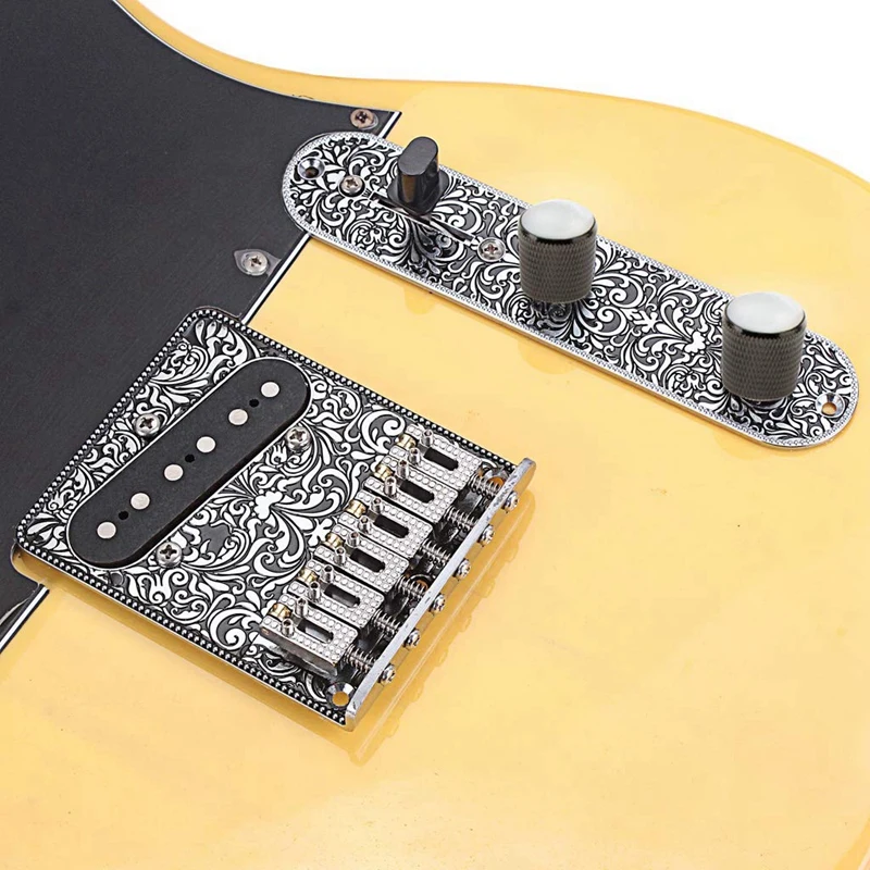 6 Strings Saddle Bridge Plate, 3 Way Switch Control Plate, Neck Pickup Set for Fender TL Telecaster Electric Guitars Replacement
6 Strings Saddle Bridge Plate, 3 Way Switch Control Plate, Neck Pickup Set for Fender TL Telecaster Electric Guitars Replacement