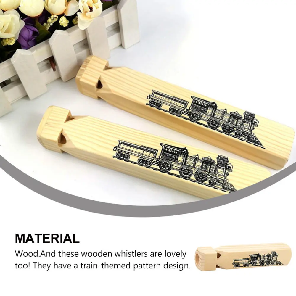 1pc Wood Train Whistle Wooden Whistle with Train Pattern Party Favor for Kids
1pc Wood Train Whistle Wooden Whistle with Train Pattern Party Favor for Kids