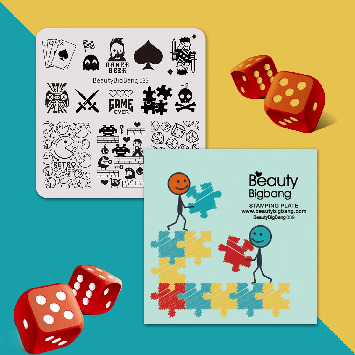 BEAUTYBIGBANG 6*6cm Nail Art Stamping Plates Nail Template Game Theme Stamp Nail Art Stamp Image Template Manicure Stencils
BEAUTYBIGBANG 6*6cm Nail Art Stamping Plates Nail Template Game Theme Stamp Nail Art Stamp Image Template Manicure Stencils