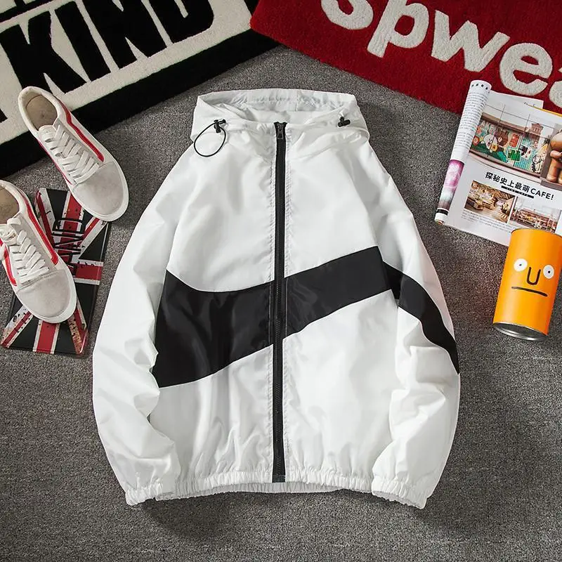 New Men Spring Fall Thin Hoodies Coats Long Zipper Hooded Sweatshirts Jacket Male Black White Sleeves Color BlocGray Outwear
New Men Spring Fall Thin Hoodies Coats Long Zipper Hooded Sweatshirts Jacket Male Black White Sleeves Color BlocGray Outwear