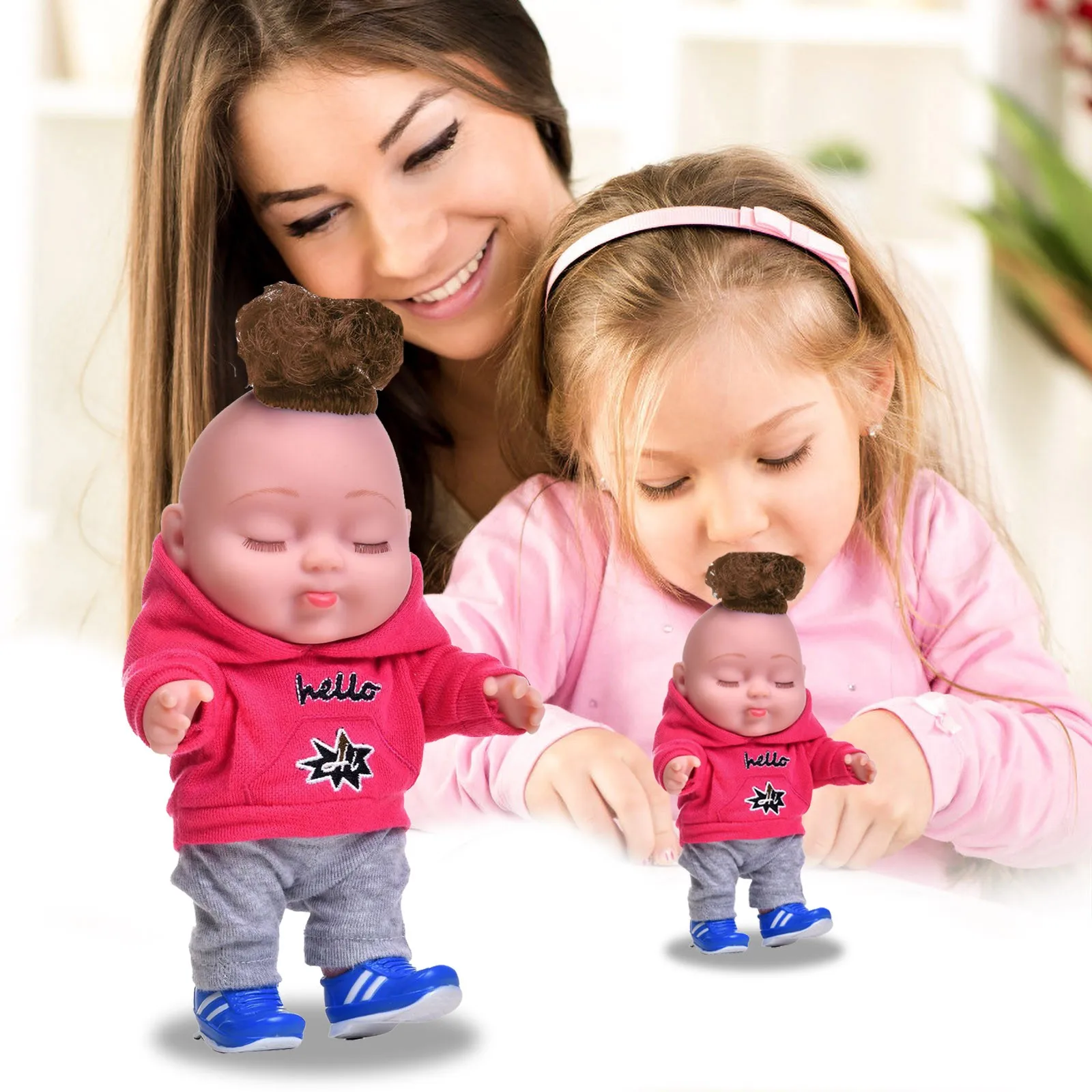 Baby Play Dolls Toys Best Gift For Baby Girls Toy Mini Cute Hairstyle Baby Sport Boys Baby Toy Doll Kids Gift Hooded With Shoes
Baby Play Dolls Toys Best Gift For Baby Girls Toy Mini Cute Hairstyle Baby Sport Boys Baby Toy Doll Kids Gift Hooded With Shoes
