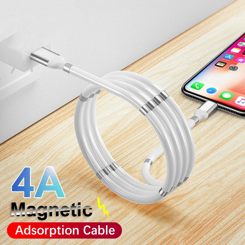 4A Magic rope cable Magnetic Micro USB Data Cord Quick Charge Data Sync Universal Mobile Phone Type-C Line For iPhone 12 Xiaomi 
4A Magic rope cable Magnetic Micro USB Data Cord Quick Charge Data Sync Universal Mobile Phone Type-C Line For iPhone 12 Xiaomi