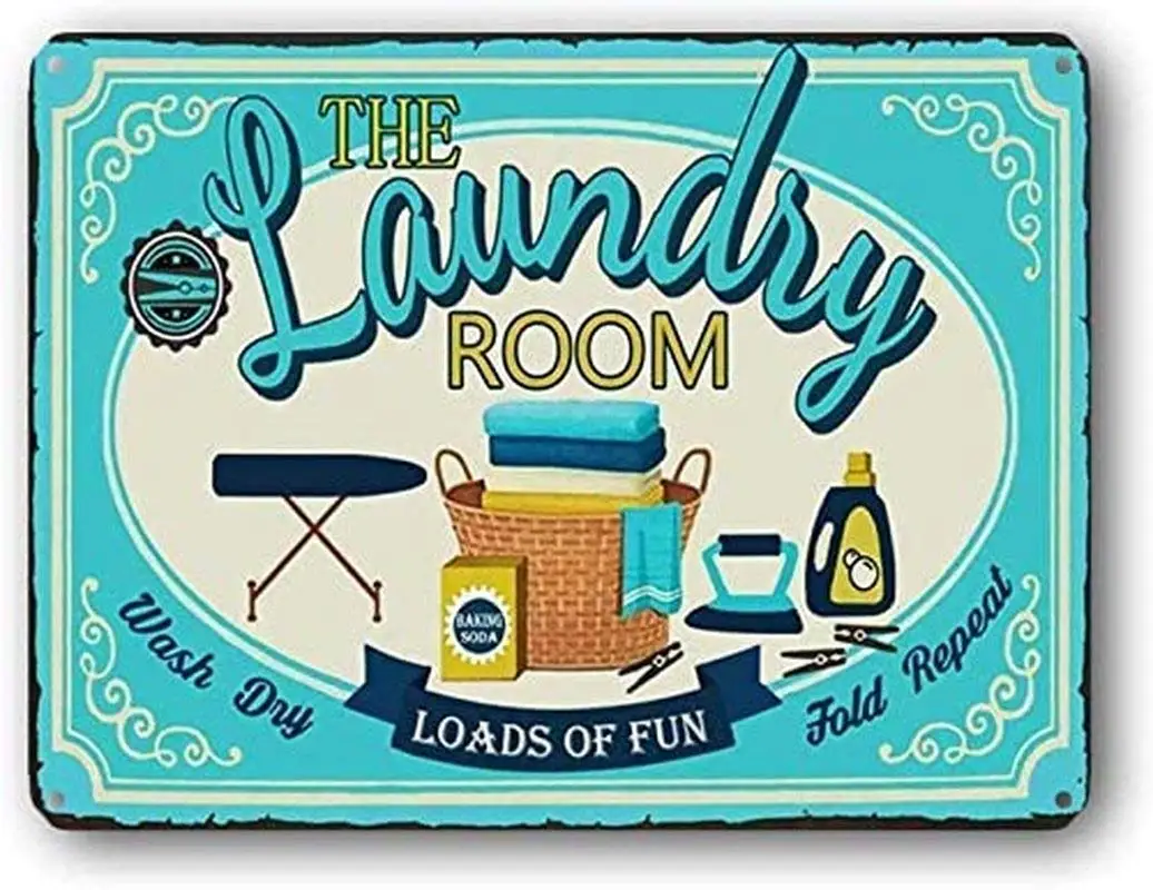 Vintage Tin Sign Laundry Room Metal Wall Panel Retro Art Decoration for Home Club Cabin Garage Store Room Decoration 12 X 8 Inch 
Vintage Tin Sign Laundry Room Metal Wall Panel Retro Art Decoration for Home Club Cabin Garage Store Room Decoration 12 X 8 Inch