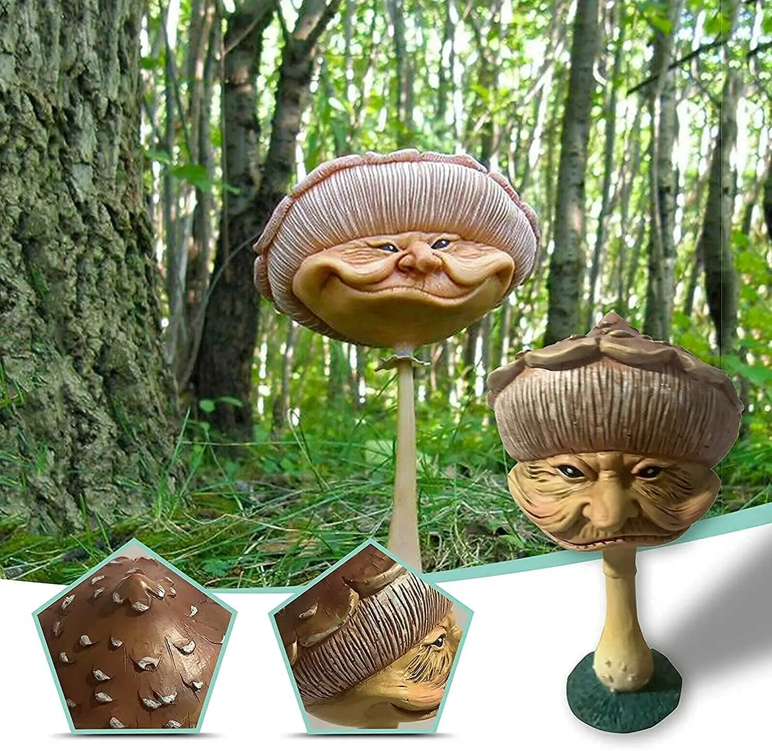 Funny Mushroom Face Statue Mini Old Women Face Resin Sculpture Miniature Happy Mushrooms Garden Outdoor Yard Lawn Decoration
Funny Mushroom Face Statue Mini Old Women Face Resin Sculpture Miniature Happy Mushrooms Garden Outdoor Yard Lawn Decoration