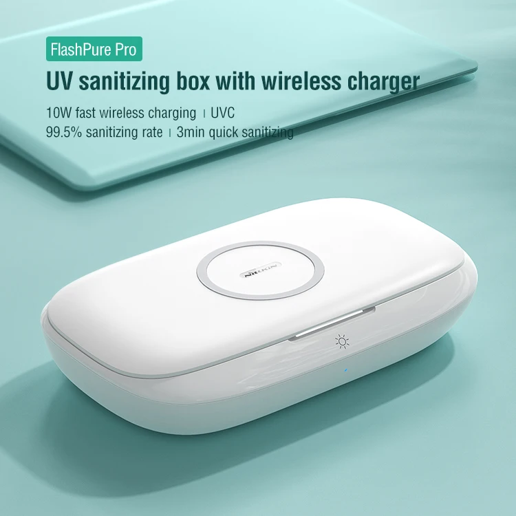 Nillkin UVC Light Sanitizing Box, Portable Phone UVC Light Sanitizer, Fast Wireless Charging for Phone Jewelry, Watches, Glasses
Nillkin UVC Light Sanitizing Box, Portable Phone UVC Light Sanitizer, Fast Wireless Charging for Phone Jewelry, Watches, Glasses