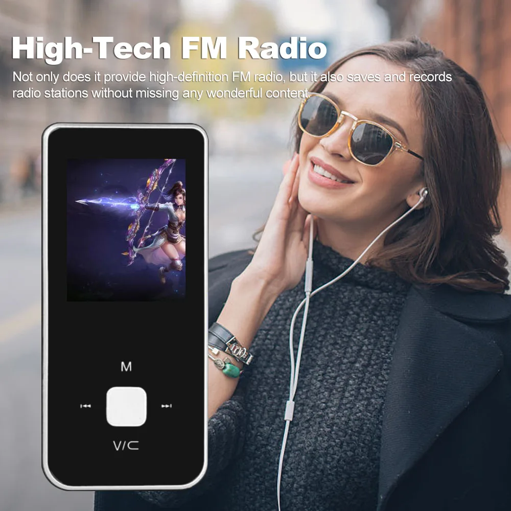 MP3 MP4 цифровой плеер 1 8 дюймовый экран музыкальный без потерь аудио видео