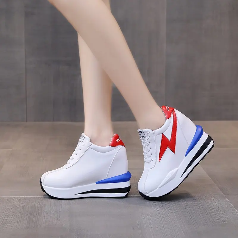 Height Increasing Women Fashion Sneakers Hide Wedges Leather Casual Shoes Female Breathable Lace Up Ladies Sneakers KS827
Height Increasing Women Fashion Sneakers Hide Wedges Leather Casual Shoes Female Breathable Lace Up Ladies Sneakers KS827
