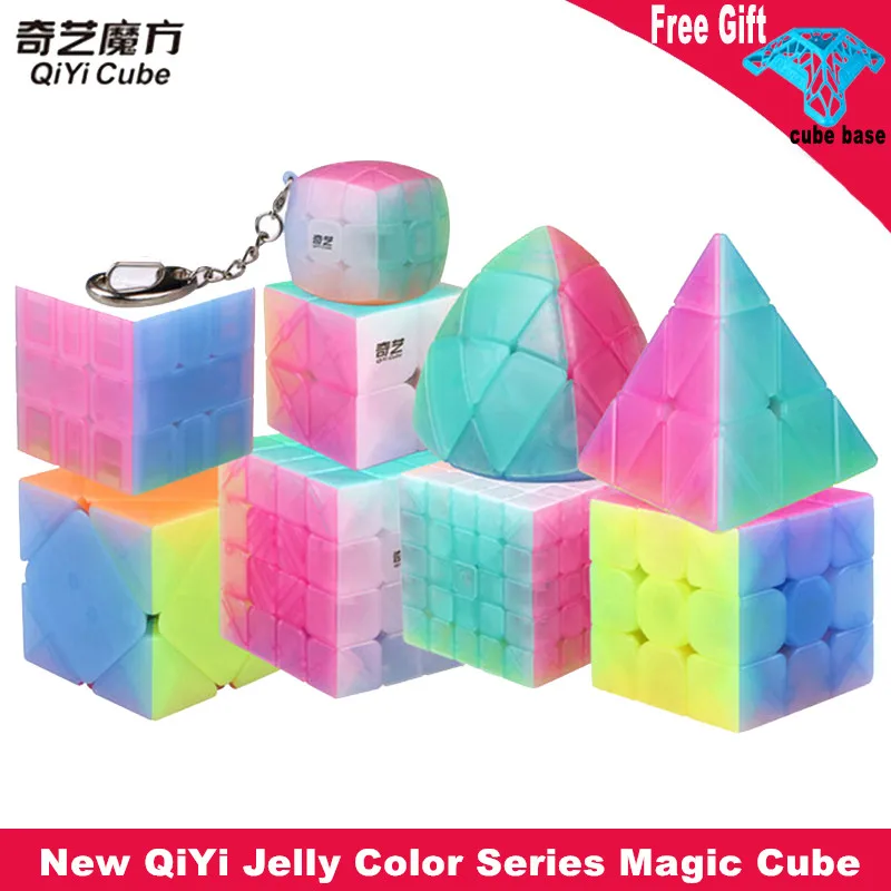 Кубики QiYi желейного цвета, 2x2, 3x3, 4x4, 5x5, брелок для ключей в виде пирамиды скоростей, развивающие игрушки-головоломки для детей
Кубики QiYi желейного цвета, 2x2, 3x3, 4x4, 5x5, брелок для ключей в виде пирамиды скоростей, развивающие игрушки-головоломки для детей