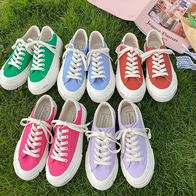 Luxury 2021 New Canvas Womens Shoes Fashion Sneakers Women Low (1cm-3cm) Lace-up Breathable Designer Shoes Woman Korean
Luxury 2021 New Canvas Womens Shoes Fashion Sneakers Women Low (1cm-3cm) Lace-up Breathable Designer Shoes Woman Korean