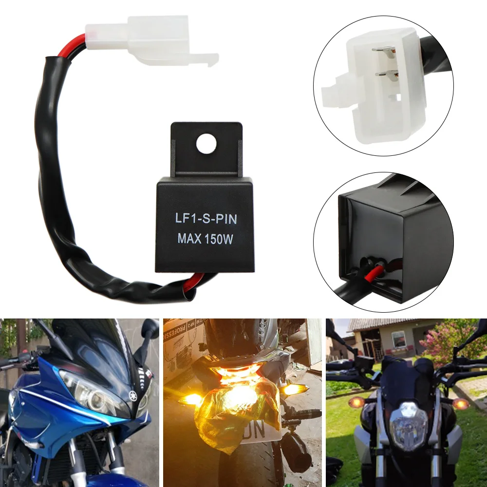 Electronic 12A 2Pin LED Flasher Relay for Honda Kawasaki Suzuki Yamaha Motorcycle Turn Signal Bulb Hyper Flash
Electronic 12A 2Pin LED Flasher Relay for Honda Kawasaki Suzuki Yamaha Motorcycle Turn Signal Bulb Hyper Flash