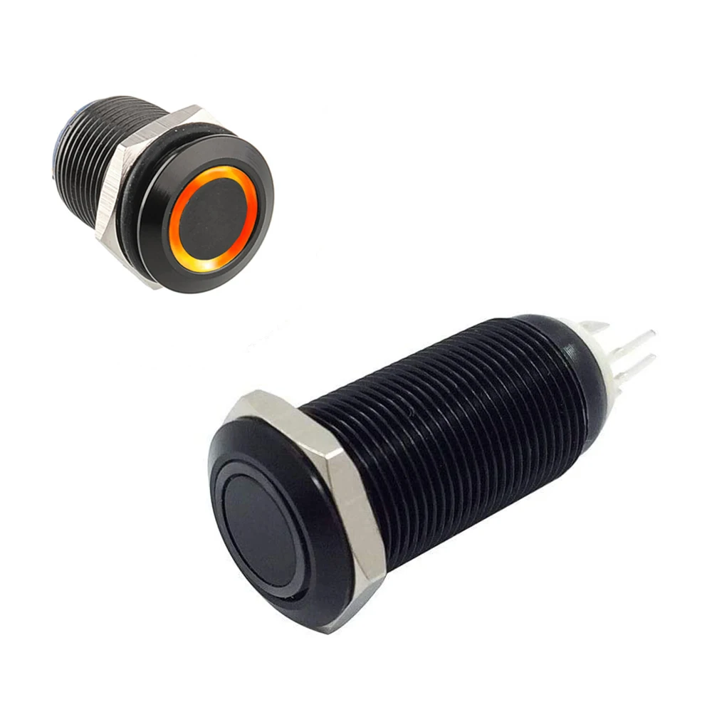 12mm 1/2" 3V Led Light Metal Self-locking Latching Push Button Switch Industrial Boat Car DIY Black Switch
12mm 1/2" 3V Led Light Metal Self-locking Latching Push Button Switch Industrial Boat Car DIY Black Switch