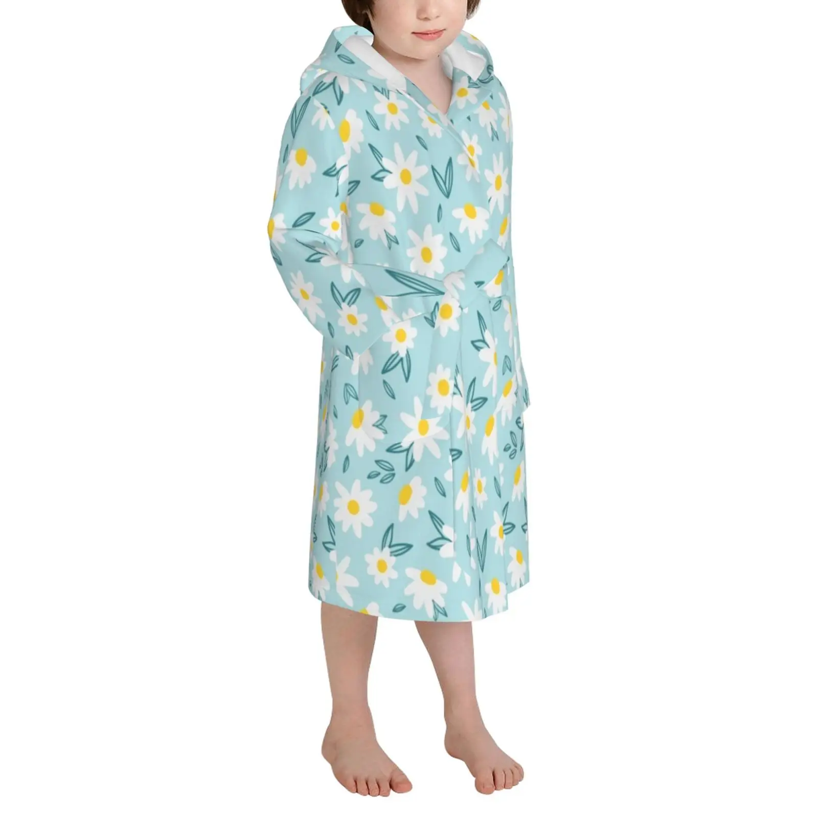 Christmas gift high-end girl pajamas mid-length thick winter white daisy blue nightgown plush bathrobe birthday gift 2T-6T
Christmas gift high-end girl pajamas mid-length thick winter white daisy blue nightgown plush bathrobe birthday gift 2T-6T