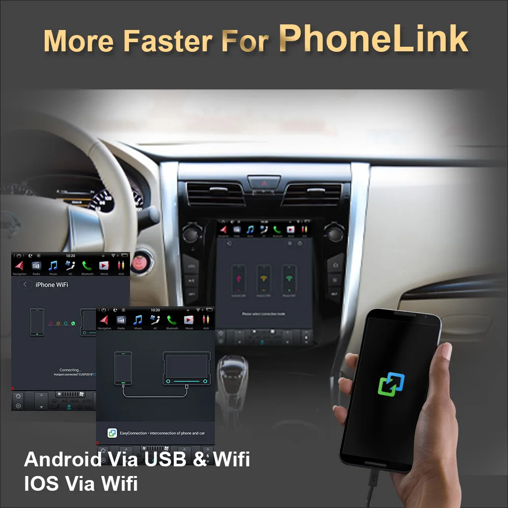 Автомобильная система Android 9 0 с GPS-навигацией в стиле Тесла для NISSAN TEANA 2013
