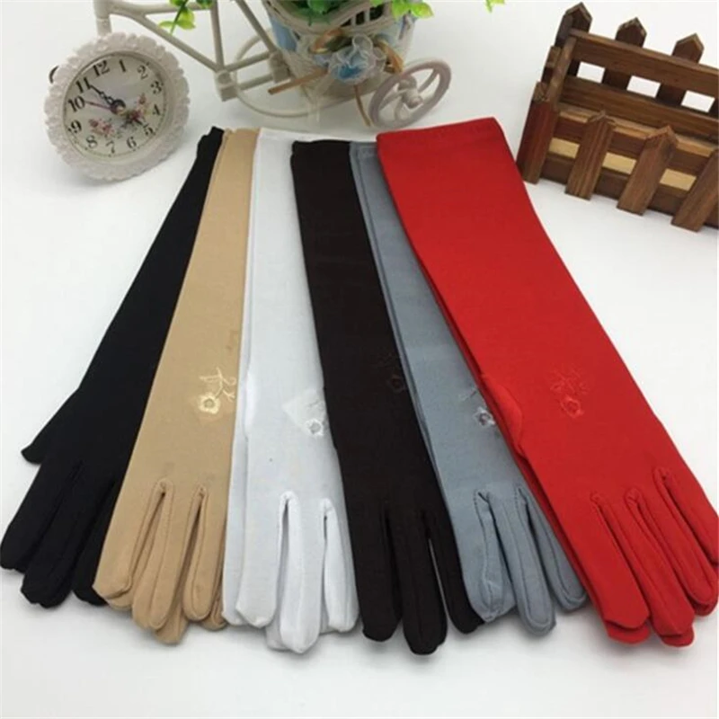 Women Medium-Long Thin Elastic Etiquette Gloves Summer Sunscreen Embroidered Gloves Driving Car Accessories
Women Medium-Long Thin Elastic Etiquette Gloves Summer Sunscreen Embroidered Gloves Driving Car Accessories
