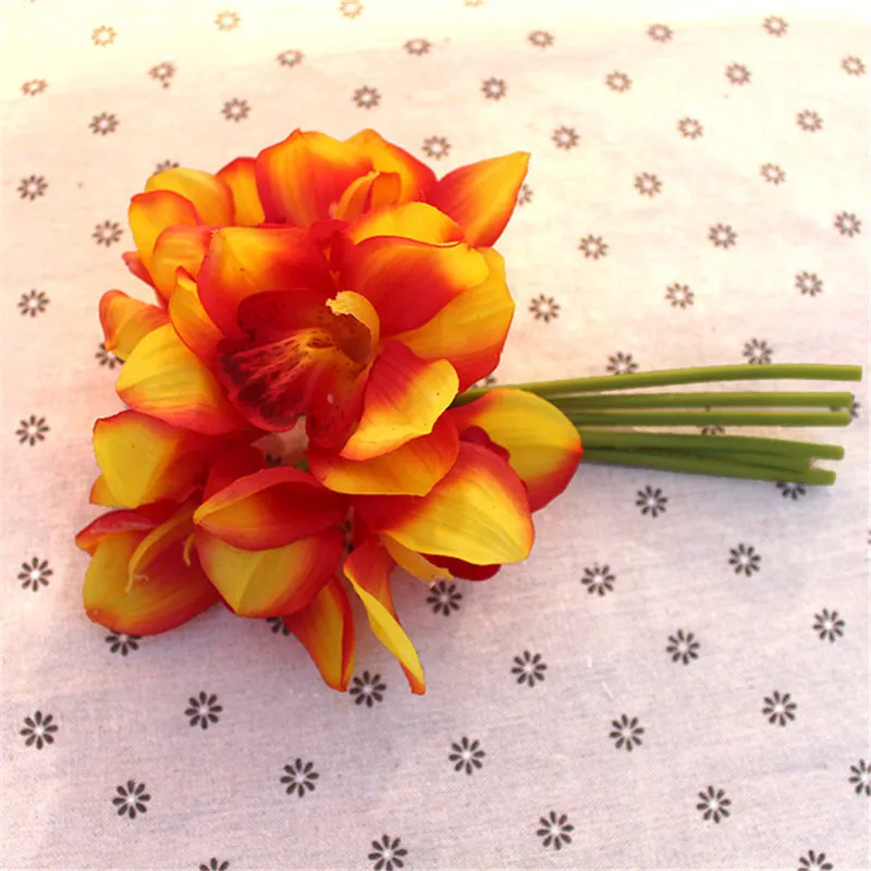 NEW real Touch Latex Orchid Artificial Orchid Silk Flowers Bridal Bouquet Party Wedding Festival Decorative flower
NEW real Touch Latex Orchid Artificial Orchid Silk Flowers Bridal Bouquet Party Wedding Festival Decorative flower