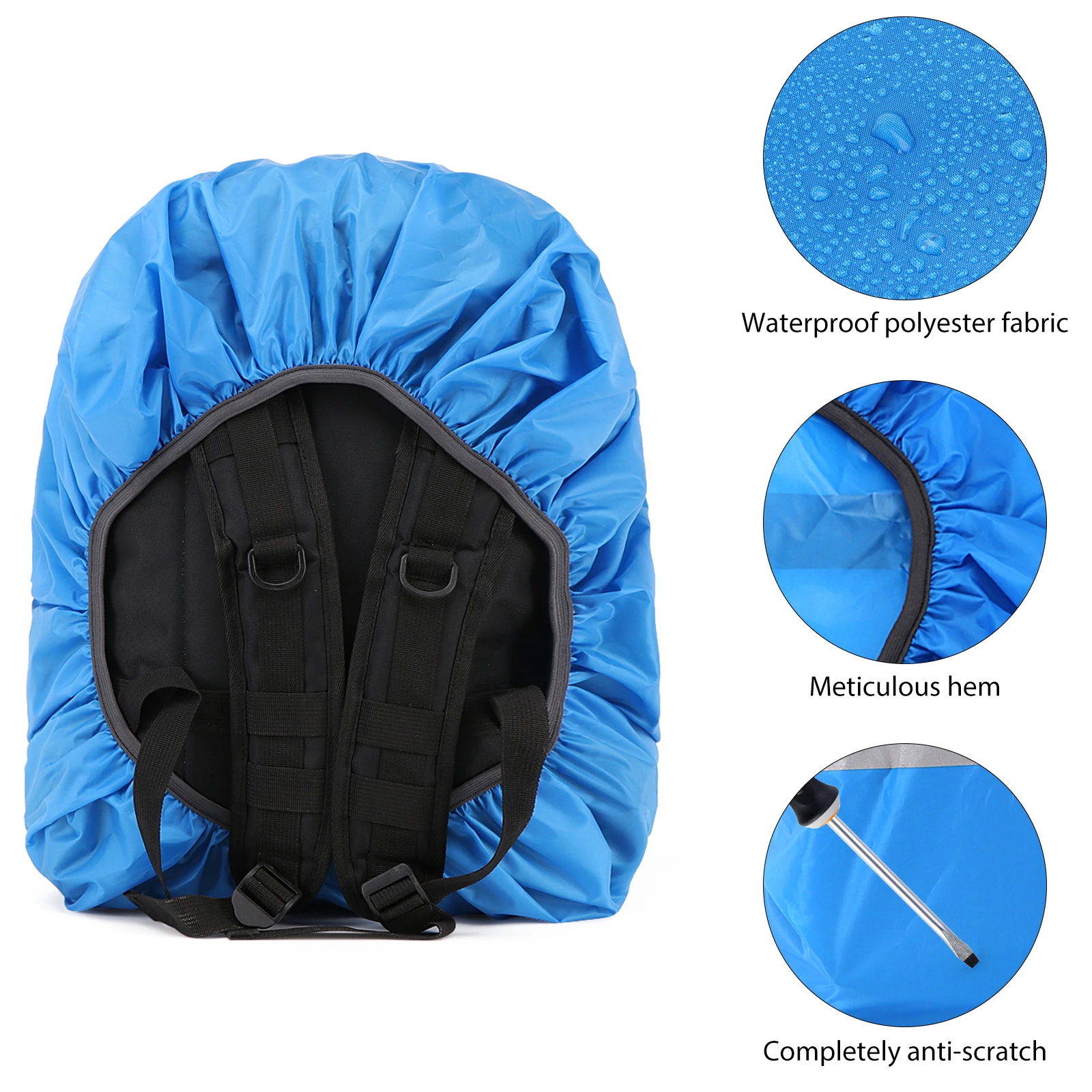 Reflective Bag Cover Waterproof Backpack Rain Cover Ultralight Travel Pack Cover with Reflective Strip for Sports Bag
Reflective Bag Cover Waterproof Backpack Rain Cover Ultralight Travel Pack Cover with Reflective Strip for Sports Bag