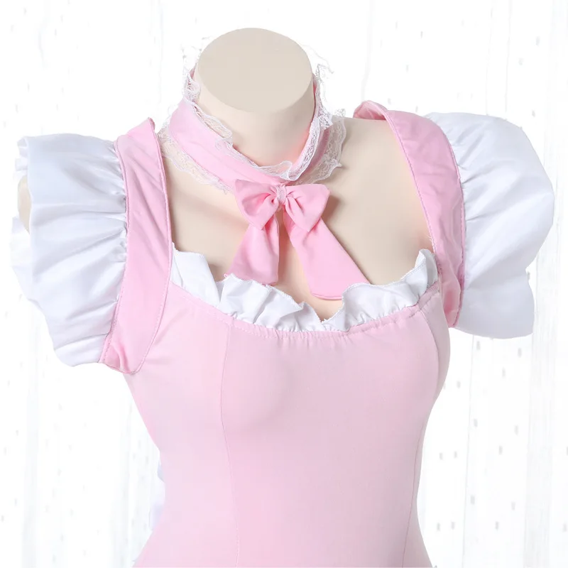 Lolita Cute Pink Ruffle Maid Outfit Japanese Girl Cosplay Sexy Costumes Daily Apron Uniform Skirt Set Kawaii Nightdress
Lolita Cute Pink Ruffle Maid Outfit Japanese Girl Cosplay Sexy Costumes Daily Apron Uniform Skirt Set Kawaii Nightdress