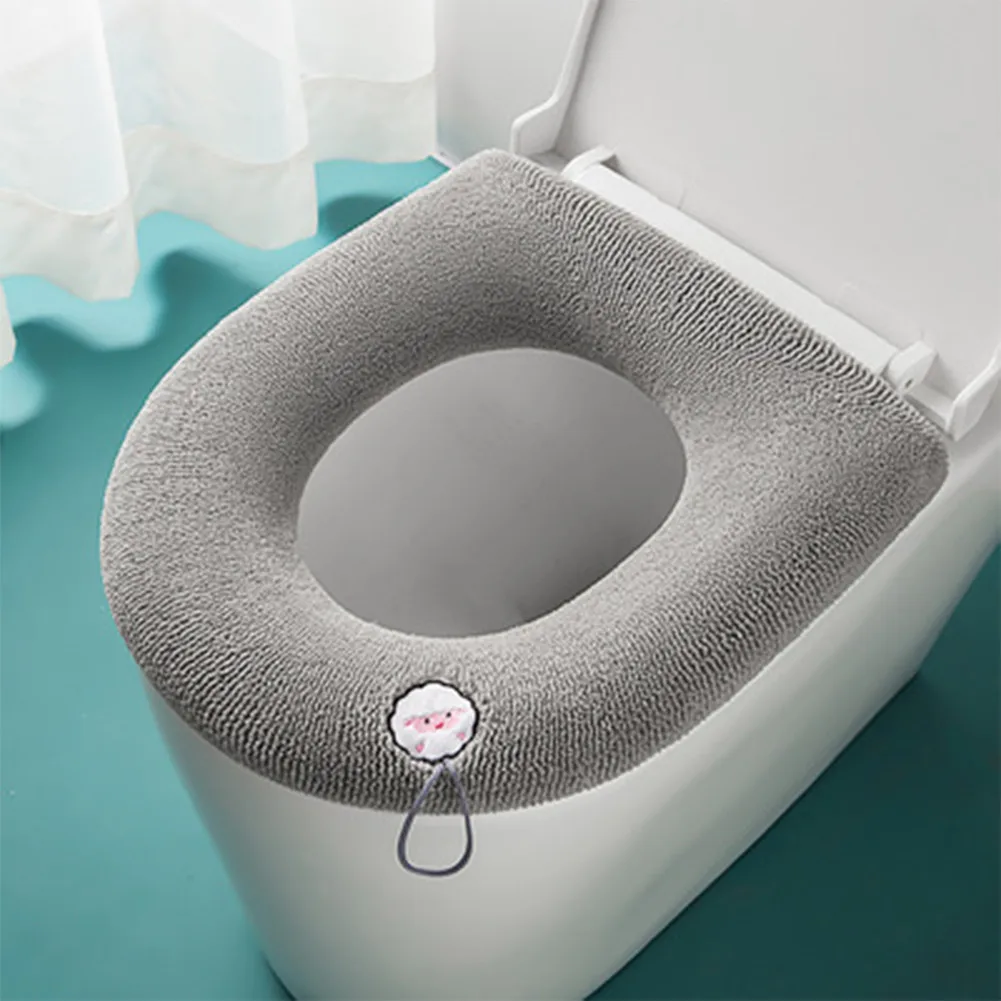 Bathroom Toilet Seat With Handle Closestool Washable Soft Winter Warmer Mat Pad Cushion O-shape Toilet Seat Bidet Covers
Bathroom Toilet Seat With Handle Closestool Washable Soft Winter Warmer Mat Pad Cushion O-shape Toilet Seat Bidet Covers