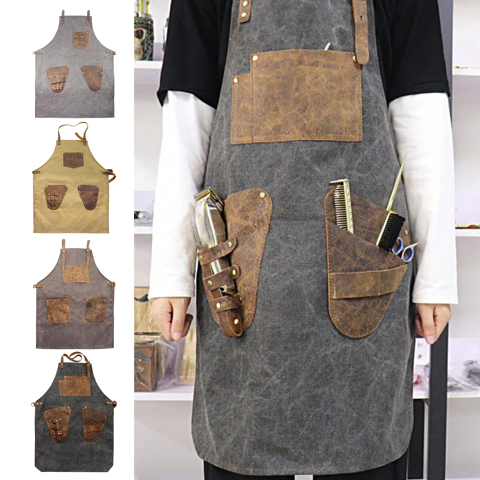 Professional Hairdressing Barber Apron Cape Hairstylist Gown with Pockets Salon Apron Waterproof Dye Hair Hairdresser Cape
Professional Hairdressing Barber Apron Cape Hairstylist Gown with Pockets Salon Apron Waterproof Dye Hair Hairdresser Cape
