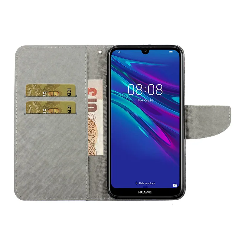 Кожаный чехол для Honor 8A Huawei Honor8A 8 A JAT-LX1 Магнитный флип-чехол чехлы телефонов Etui |
