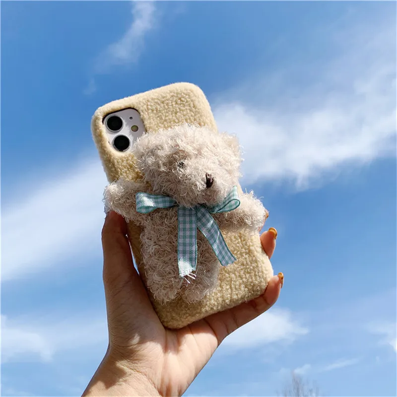 Autumn and winter plush bear Apple 11 mobile phone case Apple XSMAX all-inclusive 7/8plus protective cover creative suitable for
Autumn and winter plush bear Apple 11 mobile phone case Apple XSMAX all-inclusive 7/8plus protective cover creative suitable for