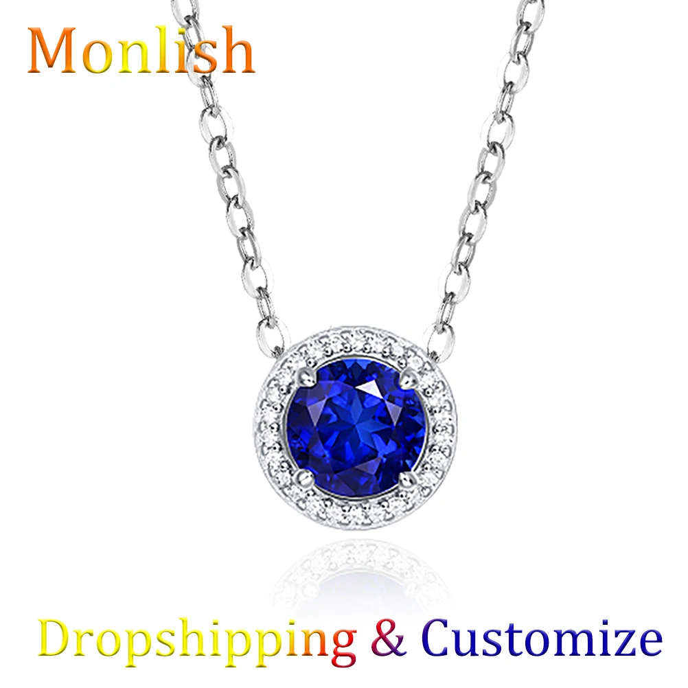 Necklaces with Colored Stone Monlish Luxury Brand 925 Sterling Silver Dainty Necklace for Women Jewelry Dropshipping Customize
Necklaces with Colored Stone Monlish Luxury Brand 925 Sterling Silver Dainty Necklace for Women Jewelry Dropshipping Customize