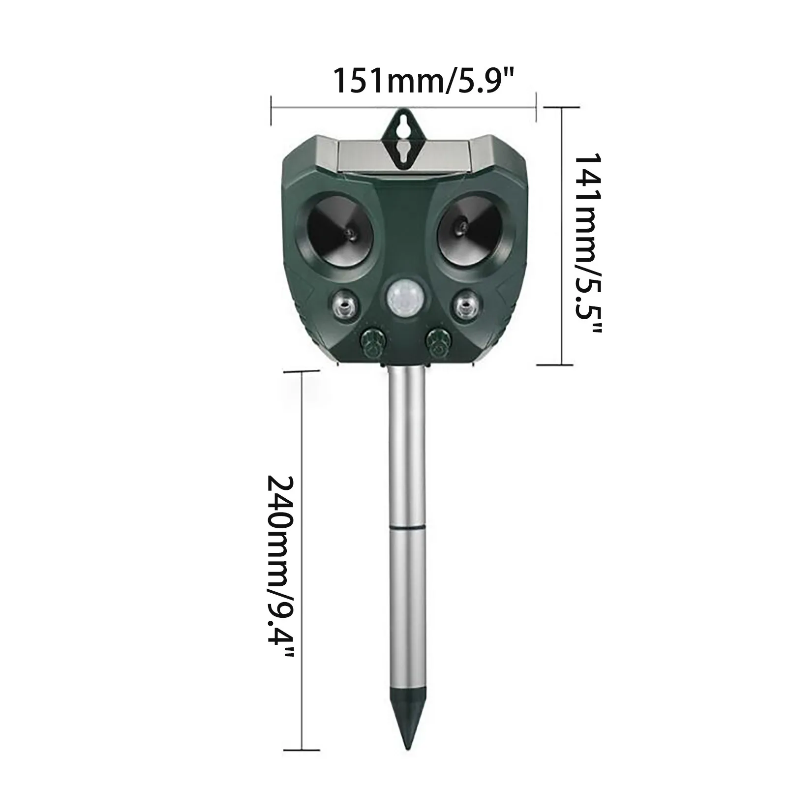 Infrared Garden Animal Repeller Ultrasonic Garden Guard Stands On the Column to Drive Away Foreign Invaders Home Garden 2021
Infrared Garden Animal Repeller Ultrasonic Garden Guard Stands On the Column to Drive Away Foreign Invaders Home Garden 2021