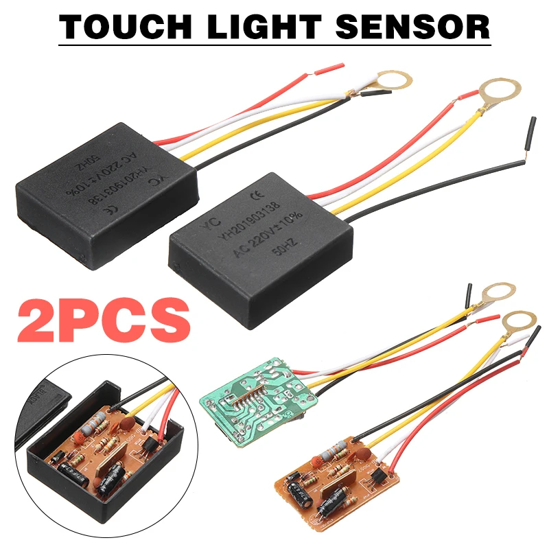 2pcs 3 Gear Dimmable Touch Light Sensor AC 100-240V Desk Lamp Dimmer Sensor Switch Control For LED Bulbs Lamp Light Parts
2pcs 3 Gear Dimmable Touch Light Sensor AC 100-240V Desk Lamp Dimmer Sensor Switch Control For LED Bulbs Lamp Light Parts