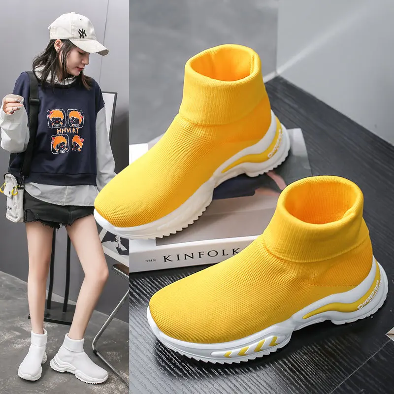 Breathable Women Sneakers Platform Chunky Slip on Women Sneakers Shoes Comfortable Soft High Top Sock Shoes Zapatillas Mujer
Breathable Women Sneakers Platform Chunky Slip on Women Sneakers Shoes Comfortable Soft High Top Sock Shoes Zapatillas Mujer