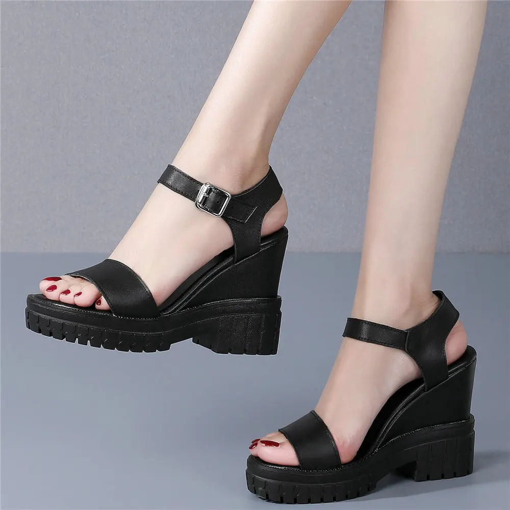 Back Strap Pumps Shoes Women Genuine Leather Wedges High Heel Gladiator Sandals Female Summer Platform Mary Janes Casual Shoes
Back Strap Pumps Shoes Women Genuine Leather Wedges High Heel Gladiator Sandals Female Summer Platform Mary Janes Casual Shoes