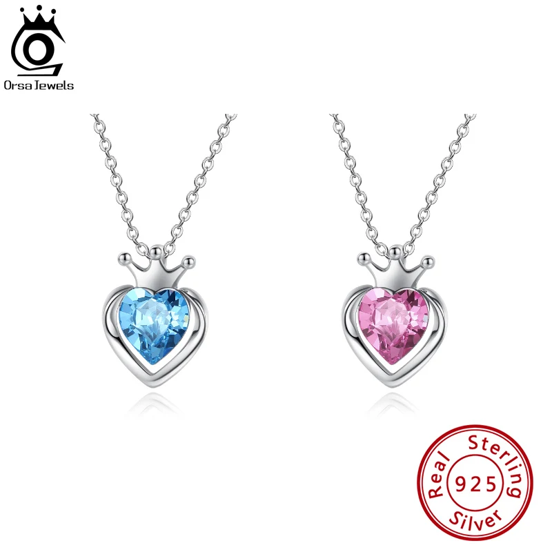 ORSA JEWELS Fashion 5A+Austria Crystal Crown of Love Pendants 925 Sterling Silver Women Necklace Luxury Fine Jewelry SWN10
ORSA JEWELS Fashion 5A+Austria Crystal Crown of Love Pendants 925 Sterling Silver Women Necklace Luxury Fine Jewelry SWN10