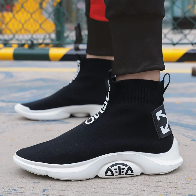 Big Size High Top Slip on Sneakers Socks Men Sport Shoes Man Running Shoes Men's Summer Sports Shoes Black Knit Rainers X008
Big Size High Top Slip on Sneakers Socks Men Sport Shoes Man Running Shoes Men's Summer Sports Shoes Black Knit Rainers X008